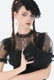 Black Lace Bow Mini Handbag ABG016 - Gothlolibeauty