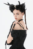 Black Lace Bow Mini Handbag ABG016 - Gothlolibeauty