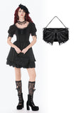 Black Lace Bow Mini Handbag ABG016 - Gothlolibeauty