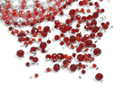 Gothic Blood Red Pearl Floral Necklace ACK159