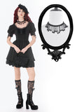 Vintage Teardrop Beaded Choker ACK161 - Gothlolibeauty