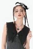 Multi-Cross Dark Lolita Spade Necklace ACK163 - Gothlolibeauty