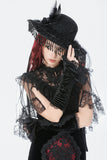 Vintage Lace Feather Mini Hat ACP015 - Gothlolibeauty