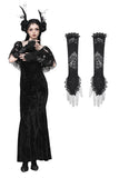 Gothic Romantic Lace Embroidered Gloves AGL026