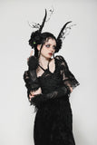 Gothic Romantic Lace Embroidered Gloves AGL026