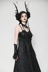 Gothic Romantic Lace Embroidered Gloves AGL026
