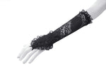 Gothic Romantic Lace Embroidered Gloves AGL026