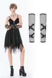 Punk Mesh Hollow Chain Decor Gloves AGL028 - Gothlolibeauty