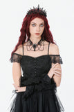 Gothic Velvet Lace Embroidered Gloves AGL030 - Gothlolibeauty