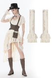 Steampunk Lace Layered Ribbon Gloves AGL031 - Gothlolibeauty