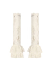 Steampunk Lace Layered Ribbon Gloves AGL031 - Gothlolibeauty