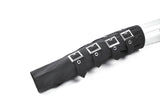 Goth Punk Matte Black Multi-Buckle Eyelet Strap Elasticated Gloves AGL032
