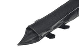 Punk Vintage Matte Leather Buckled Riveted Gauntlets AGL034BK
