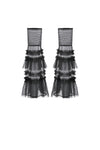 Chic Multi-Layered Mesh Knee-High Socks with Ruching ALW003