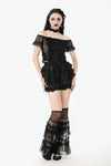 Chic Multi-Layered Mesh Knee-High Socks with Ruching ALW003