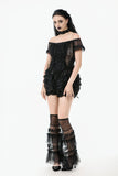Chic Multi-Layered Mesh Knee-High Socks with Ruching ALW003