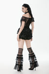 Chic Multi-Layered Mesh Knee-High Socks with Ruching ALW003
