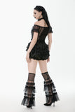 Chic Multi-Layered Mesh Knee-High Socks with Ruching ALW003