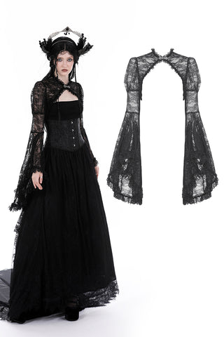 Gothic cape with big lace sleeves BW040-1