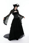 Gothic cape with big lace sleeves BW040-1