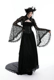 Gothic cape with big lace sleeves BW040-1