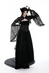 Gothic cape with big lace sleeves BW040-1