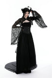 Gothic cape with big lace sleeves BW040-1
