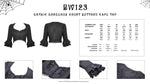 Gothic gorgeous court buttorn cape top BW123