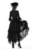 Gothic gorgeous court buttorn cape top BW123