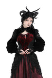 Gothic escape princess rose sexy shoulder velvet shrug BW140