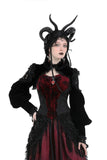 Gothic escape princess rose sexy shoulder velvet shrug BW140