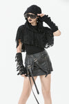 Punk Assassin Draped Hooded Capelet BW163