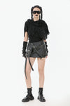 Punk Assassin Draped Hooded Capelet BW163