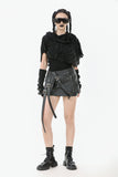 Punk Assassin Draped Hooded Capelet BW163