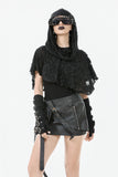 Punk Assassin Draped Hooded Capelet BW163