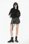 Punk Assassin Draped Hooded Capelet BW163