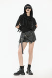 Punk Assassin Draped Hooded Capelet BW163