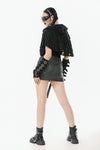 Punk Assassin Draped Hooded Capelet BW163