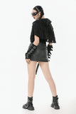 Punk Assassin Draped Hooded Capelet BW163