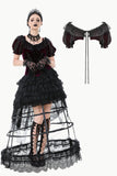 Gothic Black-red Thorn Rose Princess Capelet BW165