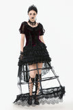 Gothic Black-red Thorn Rose Princess Capelet BW165