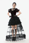 Gothic Black-red Thorn Rose Princess Capelet BW165