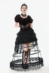 Gothic Black-red Thorn Rose Princess Capelet BW165
