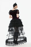Gothic Black-red Thorn Rose Princess Capelet BW165