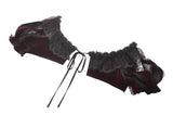 Gothic Black-red Thorn Rose Princess Capelet BW165