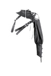 Asymmetric Punk Leather Shoulder Cape｜Zipper Collar & Strap-Laced Sleeve BW166