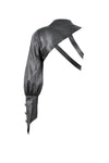 Asymmetric Punk Leather Shoulder Cape｜Zipper Collar & Strap-Laced Sleeve BW166