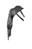 Asymmetric Punk Leather Shoulder Cape｜Zipper Collar & Strap-Laced Sleeve BW166