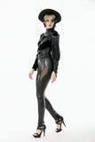 Asymmetric Punk Leather Shoulder Cape｜Zipper Collar & Strap-Laced Sleeve BW166