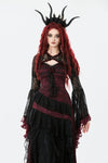 Gothic Black Red Baroque Lace Cardigan BW169